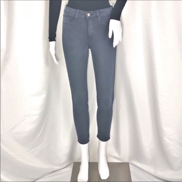 L’Agence Blue Ash Margot High Rise Skinny Crop Sz25 Zip Fly Button Close 5Pocket - Picture 2 of 16